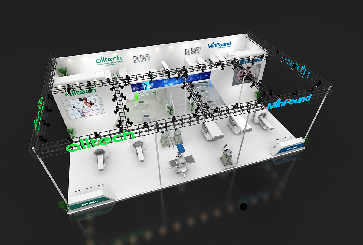 明峰与奥泰医药类展台设计搭建|医疗器械展03