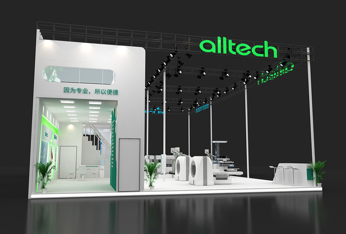 明峰与奥泰医药类展台设计搭建|医疗器械展04