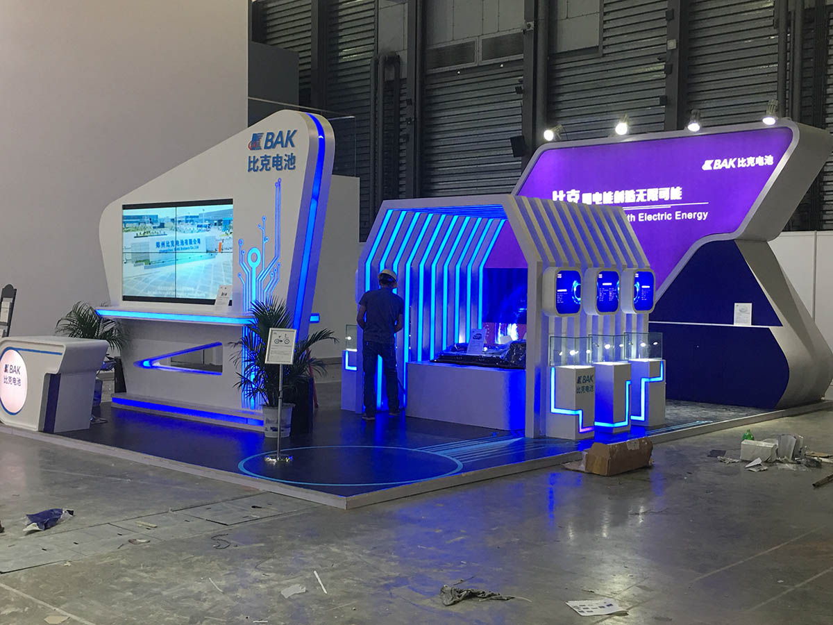 比克电池BAK|ces asia展台搭建施工现场05
