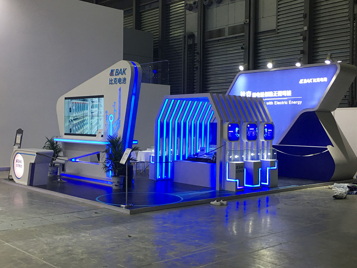 比克电池BAK|ces asia展台搭建施工现场07