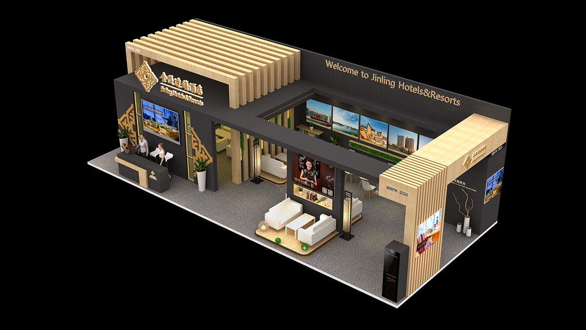 金陵酒店|CITM旅交会展台搭建施工现场03