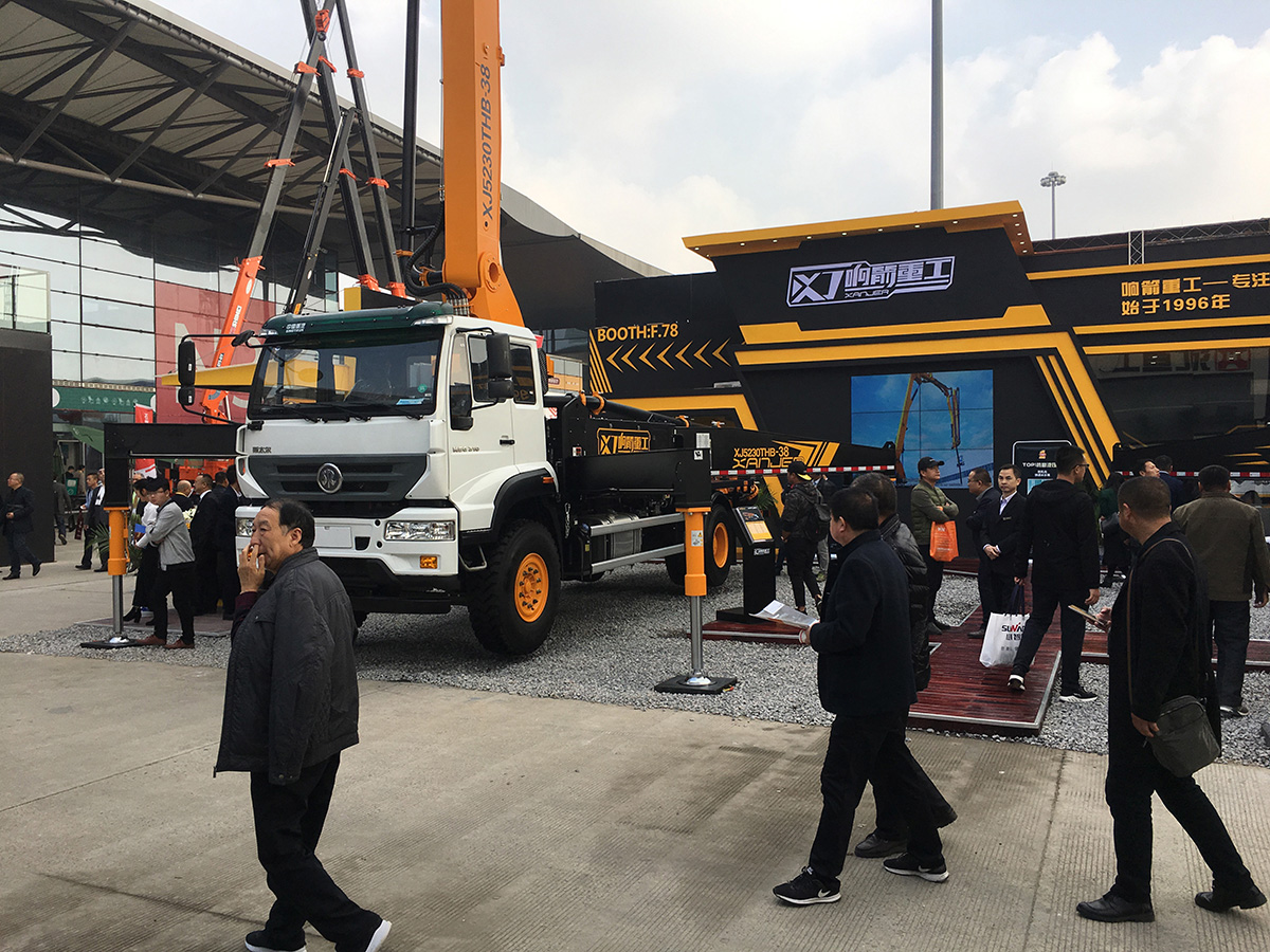 响箭重工|bauma宝马展展台设计搭建施工现场13