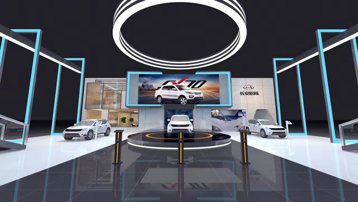 长安汽车|上海车展展台设计搭建施工现场02