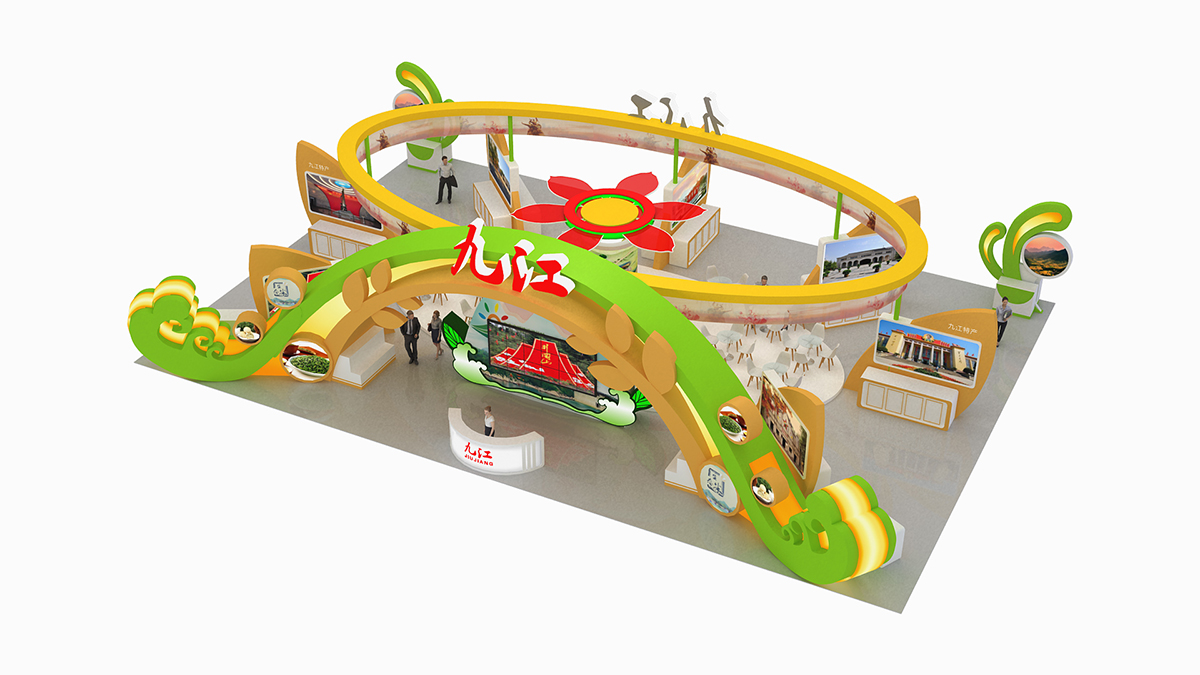 九江红色旅游展区展台设计搭建|中国红色旅游博览会02