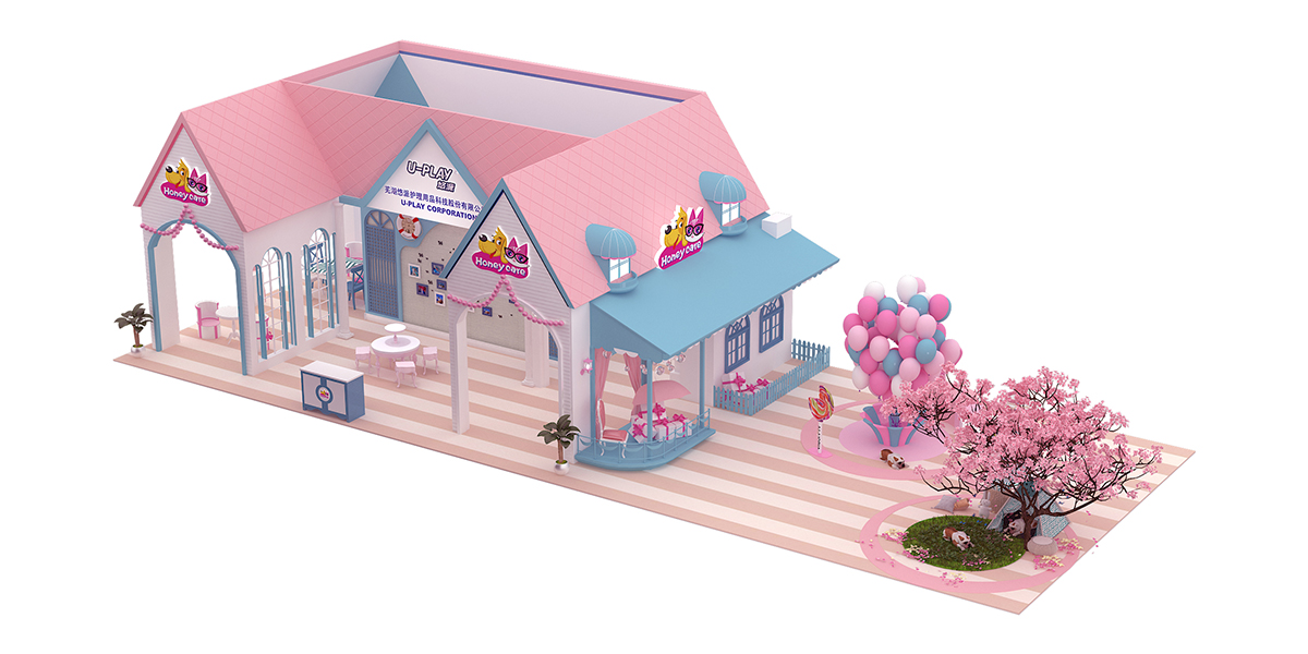 悠派展台设计搭建|上海世博展览馆亚洲宠物展览会02