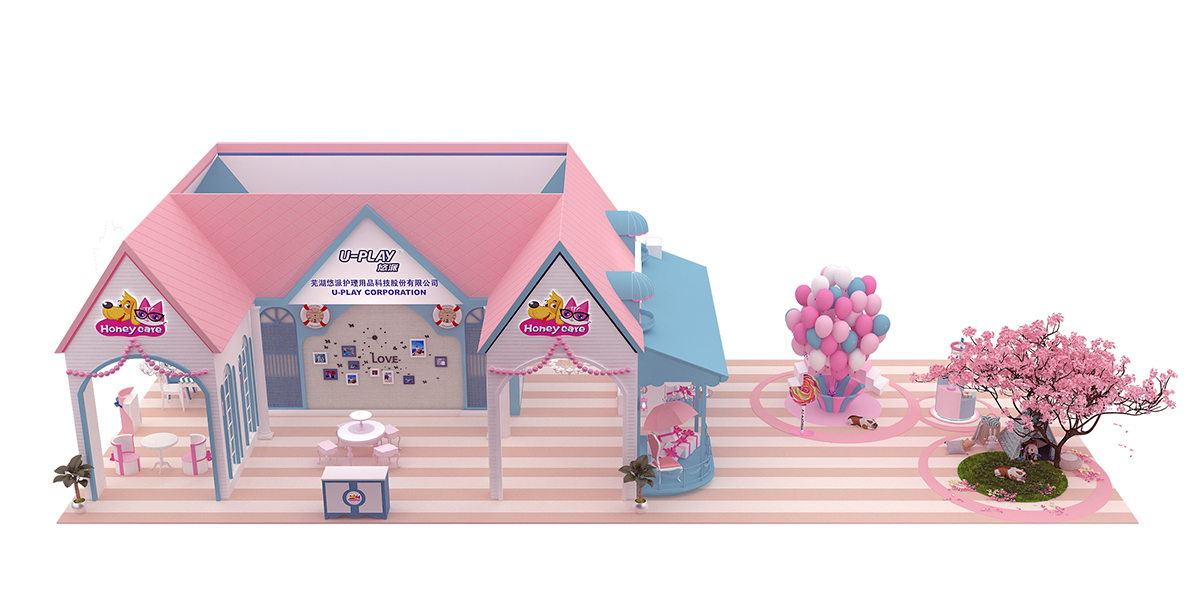 悠派展台设计搭建|上海世博展览馆亚洲宠物展览会03