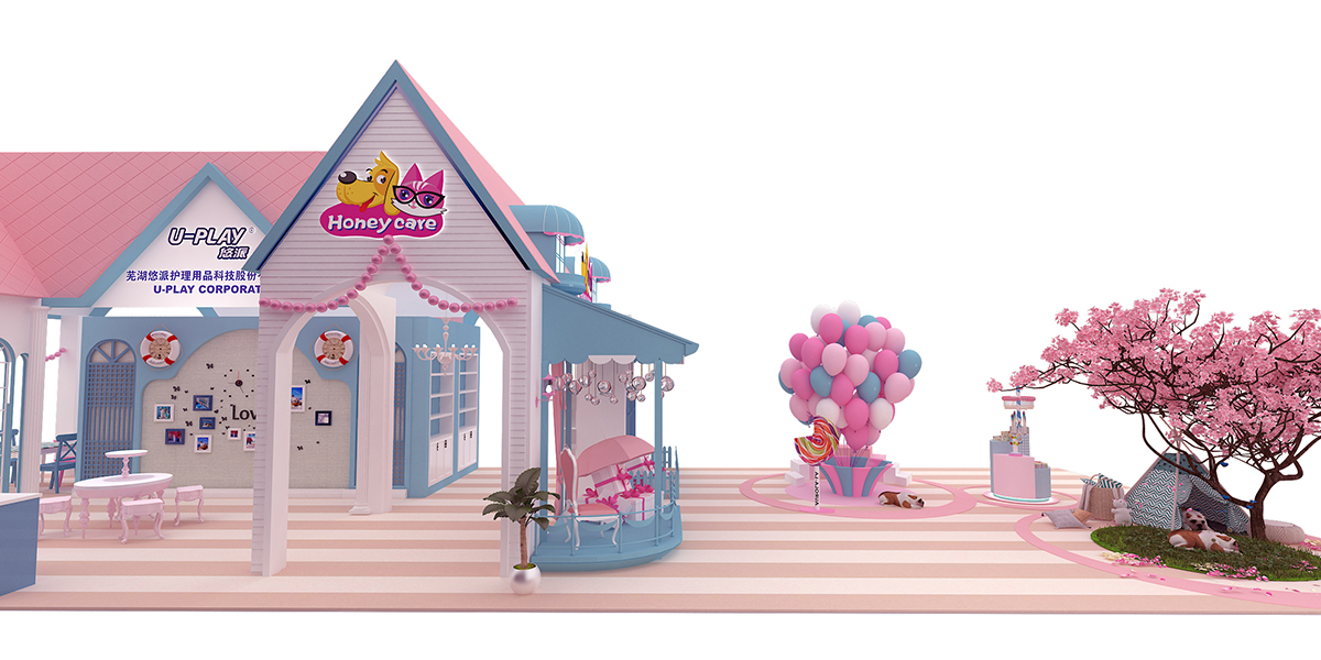 悠派展台设计搭建|上海世博展览馆亚洲宠物展览会08