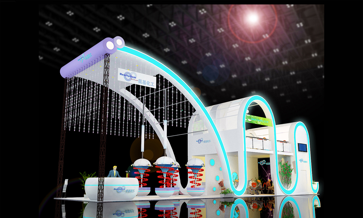 昊基化工展台设计搭建|CHINACOAT中国国际涂料展02