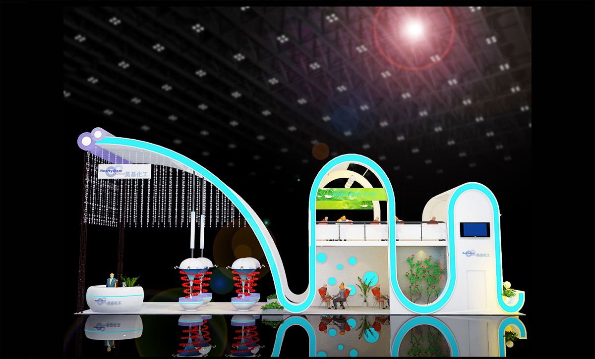 昊基化工展台设计搭建|CHINACOAT中国国际涂料展03