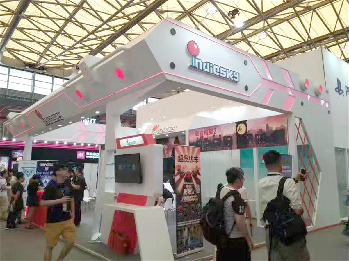 mobgi上海chinajoy游戏展展台设计搭建01