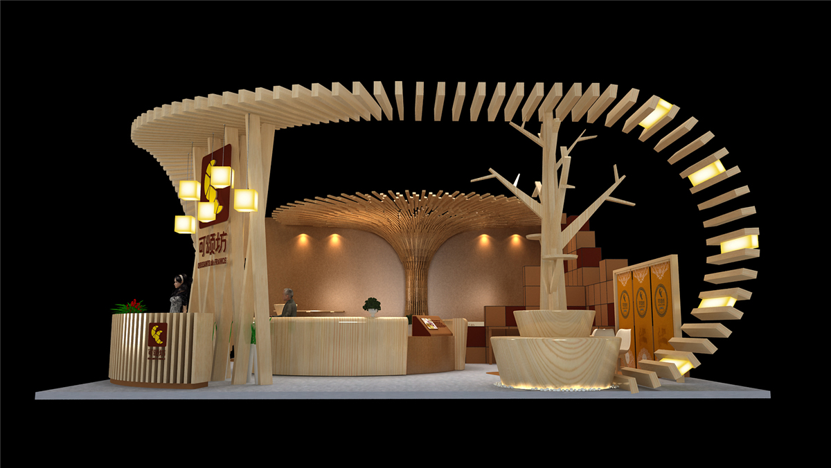 可颂食品上海食品展展台设计搭建04